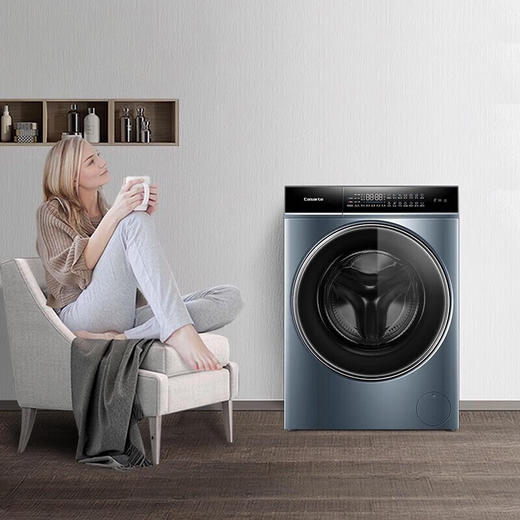 卡萨帝洗衣机纤诺L5纯平嵌入直驱变频10公斤超薄大容量双智能投放光等离子除菌触屏弹窗滚桶洗衣机 非烘干+触屏弹窗+离子除菌C1 D10L5ELU1 商品图1