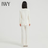 IWY/白色西装套装女秋冬商务高端职业装气质播音主持人艺考正装工作服C13515+P13515 商品缩略图4