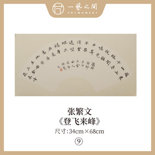 张繁文 34x68CM魏碑《金陵图》《客中行》《乌衣巷》《大林寺桃花》 《观书有感》等2平尺扇面 镜片 手写纸本宣纸隶书书法作品仅15张广美教授限量 商品图8