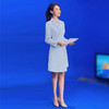 IWY/蓝色播音艺考主持人正装西装裙女士显瘦演讲比赛美容院礼服Q1005-L 商品缩略图2