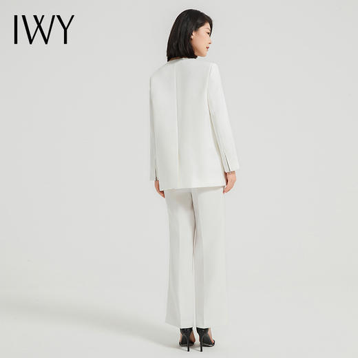 IWY/高端职业西装套装女气质干练韩版白色西服正装美容院工作服C13518+P33518 商品图4