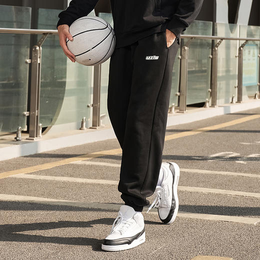 有志者UZIS 加绒运动长裤男篮球训练束脚裤美式休闲秋冬卫裤[精锐 商品图1
