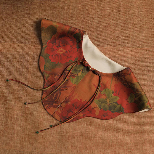 裁缝学苑AX150宋锦复古国风贡缎香云纱云肩纸样女装假领子装饰版型 商品图2