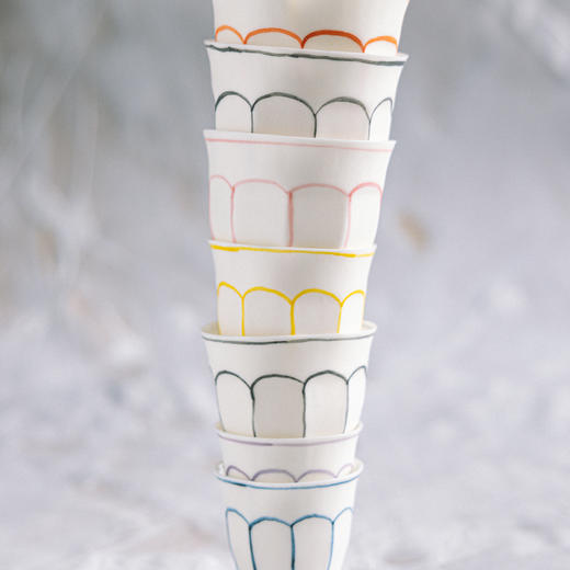 「法国 Atelier Murmur」耳语工作室 彩云 字母系列 杯 瓷器 商品图4