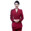 IWY/酒红色西服西装套装女高级感年会主持人正装上镜职业装艺考CP11358 商品缩略图4