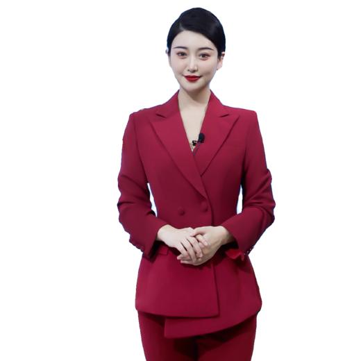 IWY/酒红色西服西装套装女高级感年会主持人正装上镜职业装艺考CP11358 商品图4