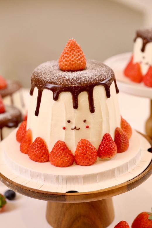 【草莓季】草莓小可爱 巧克力淋面蛋糕 商品图1