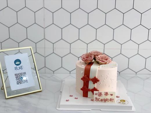 古典绣袍中国风鲜花蛋糕 商品图2