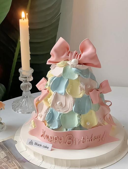 多彩缤纷 蝴蝶结蛋糕 商品图0