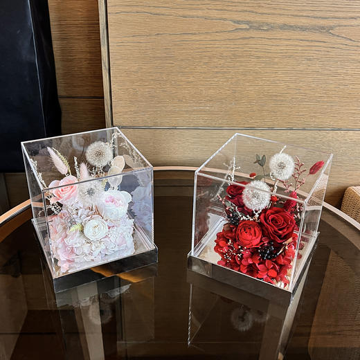 永生花蒲公英亚克力花盒 商品图0