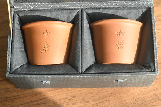 紫砂木鱼石制品 主人杯 1套2只 商品图3