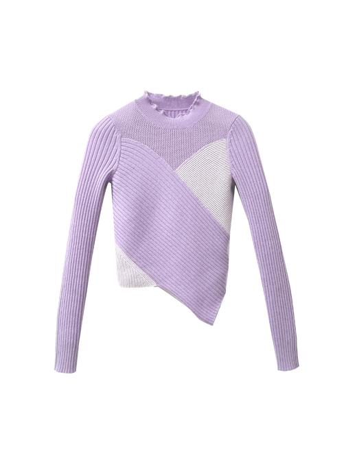 曲线半高领羊绒女衫 商品图0