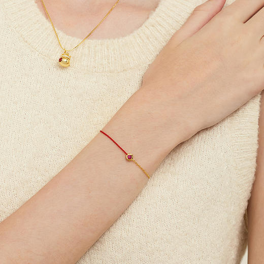 ONCHIC 愿旺手链镀18k金拼接原创手绳 商品图2