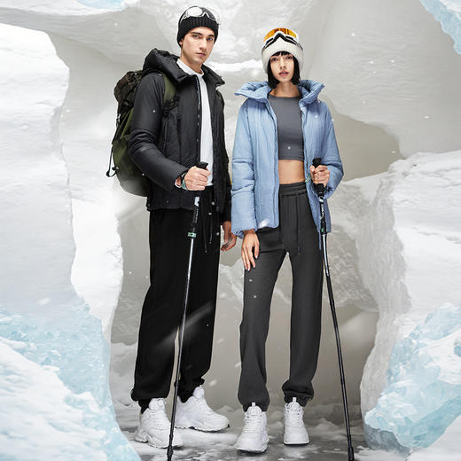 Supield素湃气凝胶抗寒休闲裤卫裤男女户外防寒保暖裤外穿情侣款 商品图3