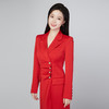 IWY/红色会议主持人正装女高级连衣裙设计感上台演讲比赛服装女213133Q1 商品缩略图1
