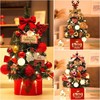 【居家圣诞摆件！圣诞树套装】迷你圣诞树diy，聖誕樹套装，发光小树，60/45cm套餐，pvc材质，圣诞节 商品缩略图0