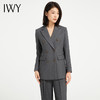 IWY/高端灰色双排扣西装套装气质休闲韩版总裁职业装面试工作服C13302+P23302 商品缩略图3