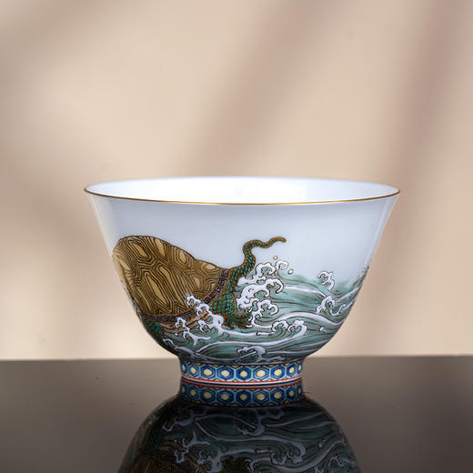 五彩描金独占鳌头主人杯 商品图1