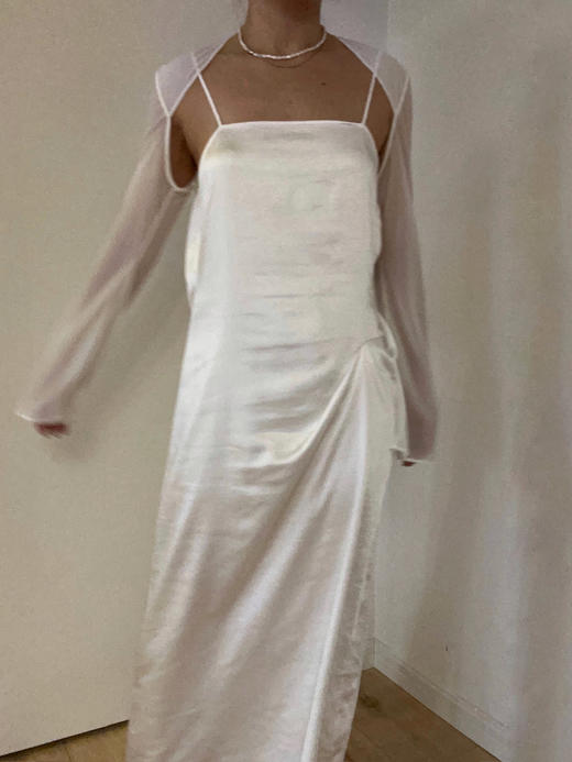 ranyepersonal｜dress SET  吊带露背平肩袖套两件式连衣裙 [ BODY23DR02- 黑0 / 白1 / 粉2  ] 商品图1