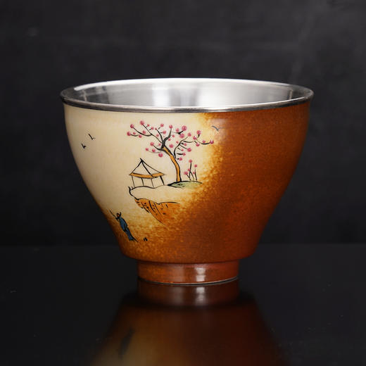子佩集S990银【山居秋暝】茶具【Y000805】茶杯摆件2312 商品图3