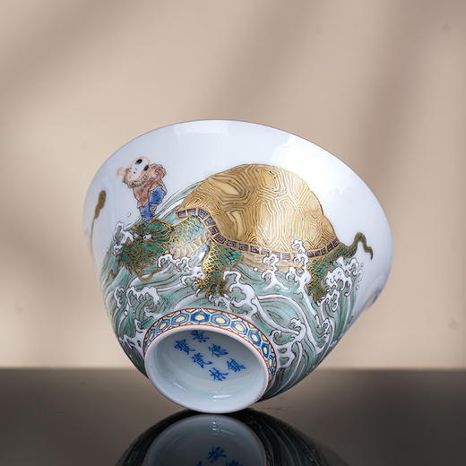 五彩描金独占鳌头主人杯 商品图4
