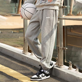 有志者UZIS 加绒运动长裤男篮球训练束脚裤美式休闲秋冬卫裤[精锐