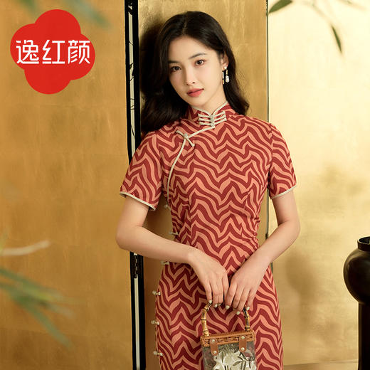 【多件多折】逸红颜海云中国风长旗袍改良连衣裙复古民国画报同款摩登 商品图3