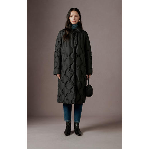 时尚气质90白鹅绒羽绒服女2023冬季新款设计感中长款保暖外套 商品图5