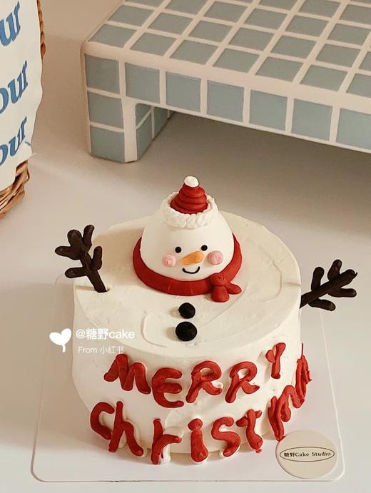 圣诞【字母小雪人】蛋糕 商品图0