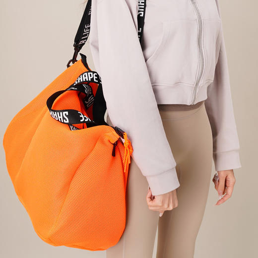 【趁早文创】趁早经典超能耐用单肩大网布包大容量训练健身瑜伽包独立收纳内袋 商品图10