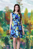 4月底2.5=【伯妮斯茵】161S172--蓝色连衣裙--绿葡萄园--《生命之美-梵高的花园》 商品缩略图6