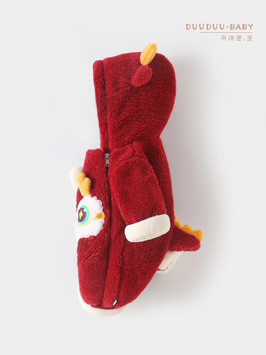 DUUDUU冬季宝宝连体哈衣加厚外出棉服新生儿周岁拜年爬服婴儿衣服 商品图4