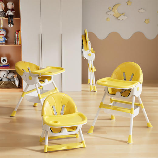 【多功能宝宝餐椅】宝宝餐椅多功能可调节儿童餐椅 婴儿吃饭餐桌椅 家用便携式可躺椅子-QQ 商品图7