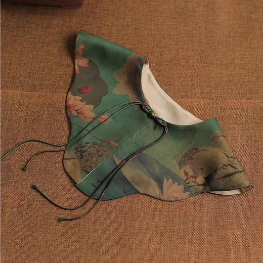 裁缝学苑AX150宋锦复古国风贡缎香云纱云肩纸样女装假领子装饰版型 商品图3