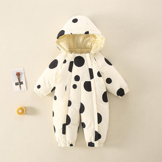 婴儿连体衣男女宝宝冬装羽绒连体衣儿童衣服哈衣爬服男加厚款 商品图1