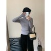秋冬【十色堆堆领羊绒打底衫】保暖纯色 高领百搭 修身显瘦 针织打底衫女 商品缩略图9