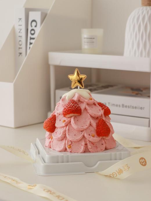 【草莓季】草莓奶油草莓树蛋糕 （赠送仙女棒烟花蜡烛1个） 商品图2