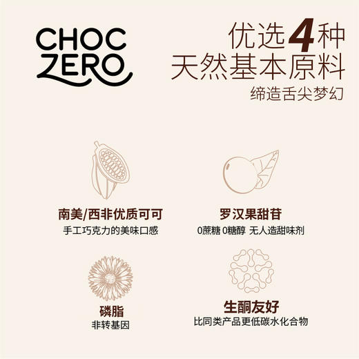 ChocZero 黑巧克力巴旦木海盐排块 170g/袋  15片/袋 0蔗糖 生酮友好 饱腹代餐儿童零食 商品图6