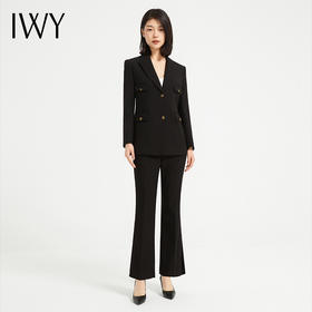 IWY/黑色西装套装气质干练总裁上班正装商务职业工作服C13319+P33319