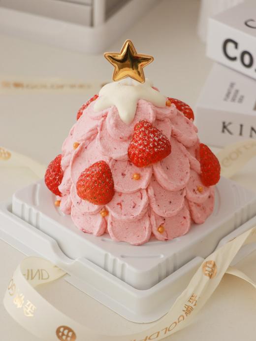【草莓季】草莓奶油草莓树蛋糕 （赠送仙女棒烟花蜡烛1个） 商品图0