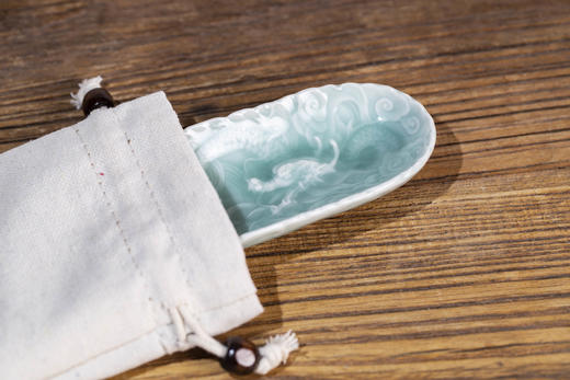 雷慧仙祥云龙纹茶则 商品图7