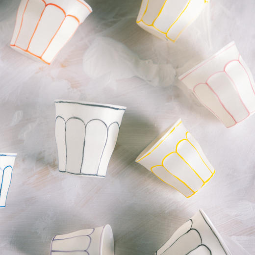 「法国 Atelier Murmur」耳语工作室 彩云 字母系列 杯 瓷器 商品图3