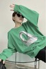 WHO KNOWS 绿色印花潮酷卫衣 17182【不含胸链】 商品缩略图0