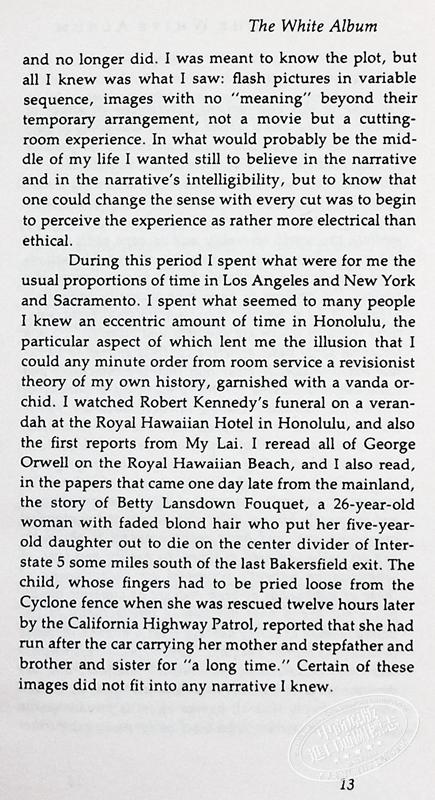 【中商原版】白色专辑 The White Album 英文原版 Joan Didion 散文集 当代美国文化 自我发现 商品图4