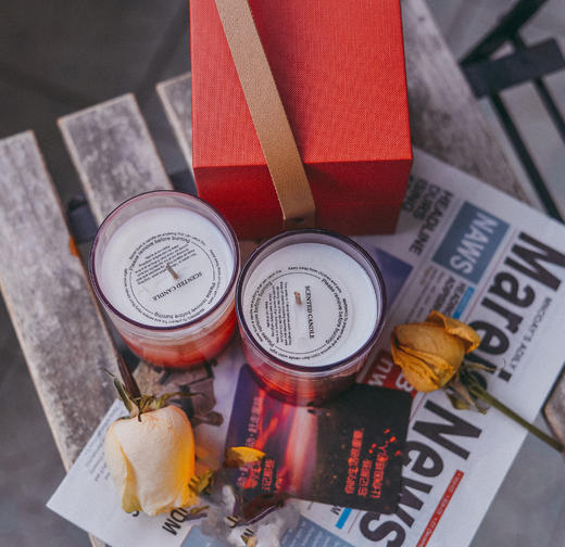 玫瑰香薰蜡烛 | 100%纯植物精油 商品图1