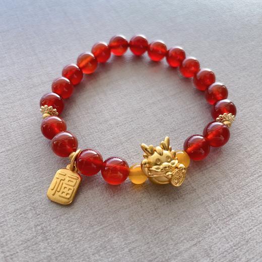红玛瑙招财纳福手链CF 商品图0