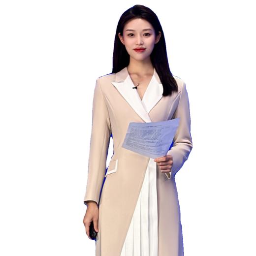 IWY/设计感主持人连衣裙女修身西装裙礼服气质面试褶皱下摆Q13327 商品图4
