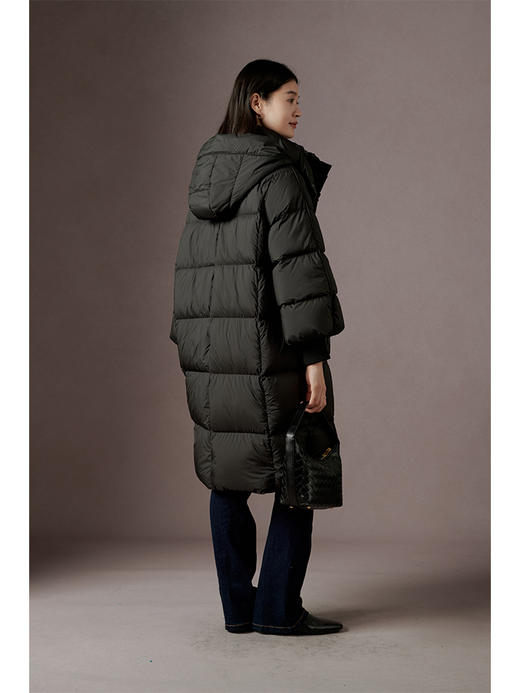 连帽90白鹅绒羽绒服女2023冬季新款高蓬松加厚保暖外套 商品图4