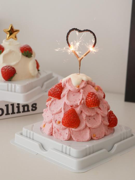 【草莓季】草莓奶油草莓树蛋糕 （赠送仙女棒烟花蜡烛1个） 商品图3