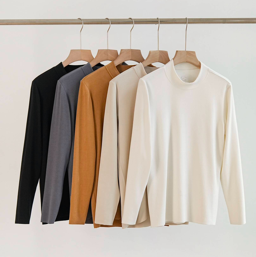 男款德绒3.0版蚕丝恒温衣（中高领）